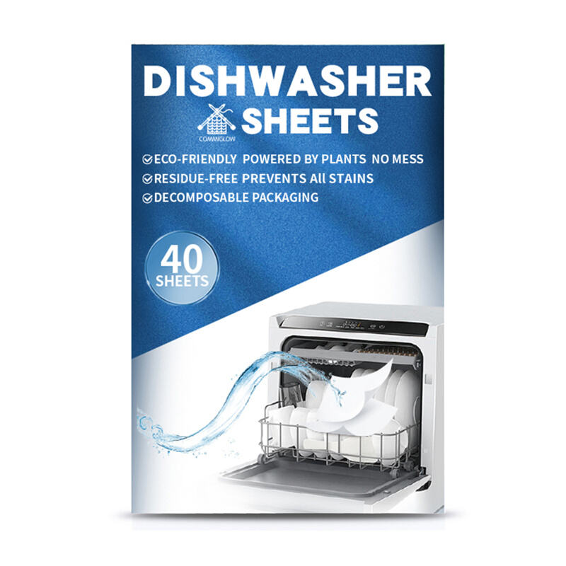 Plant-Based Lemon Scent Dishwasher Detergent Sheet