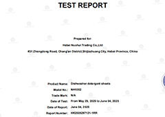 Nuohui dishwashing sheets REACH