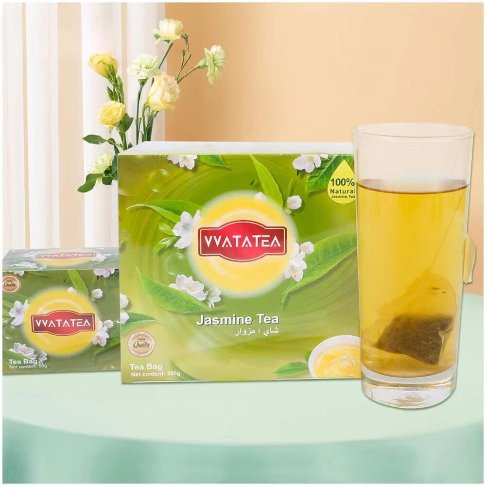 Natural 100% Pure Loose Leaf  Jasmine Green Tea Bag  Tea Company Supply  Private Label Custom Tea