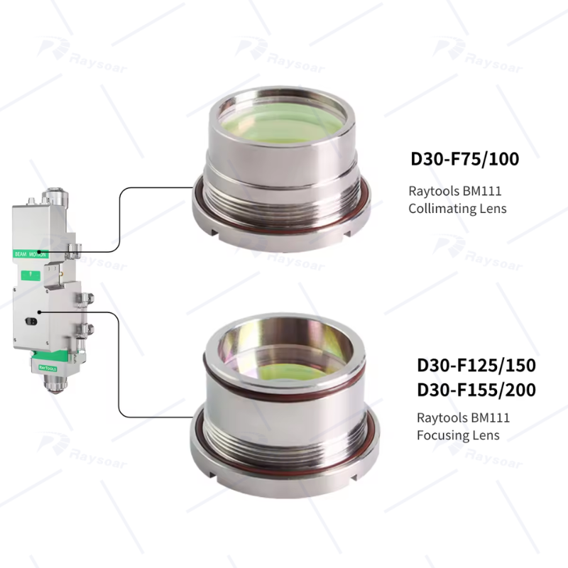 Laser Collimating Lens Focusing Lens Assembly For Raytools BM111 Laser Cutting Head
