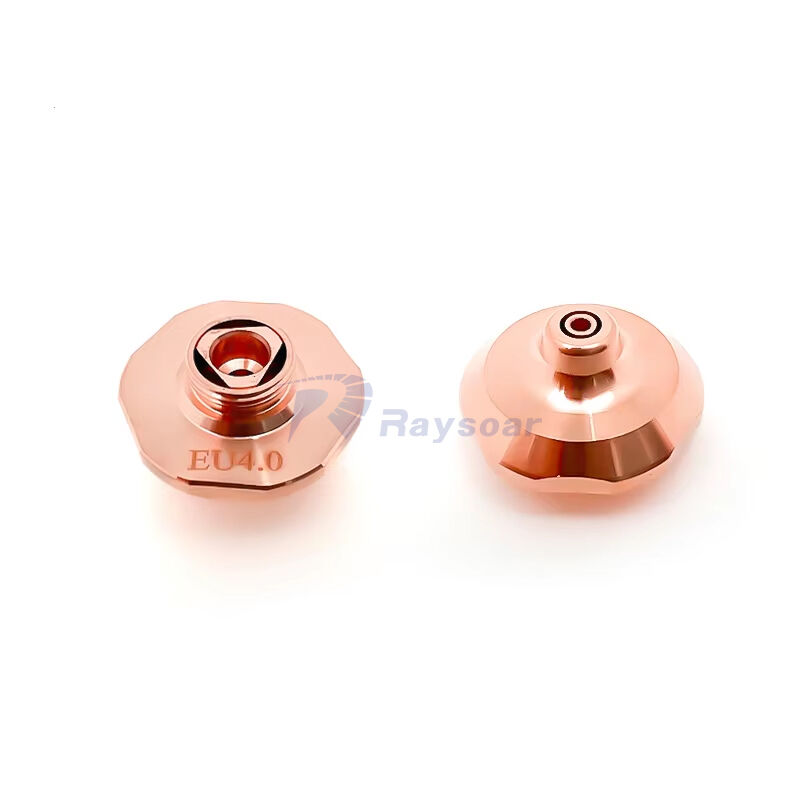Raysoar Laser ECU Nozzle D28 M11H15 Double Layer  Chrome Plated  Laser Cutting Nozzle for Precitec HSG Laser Cutting Head