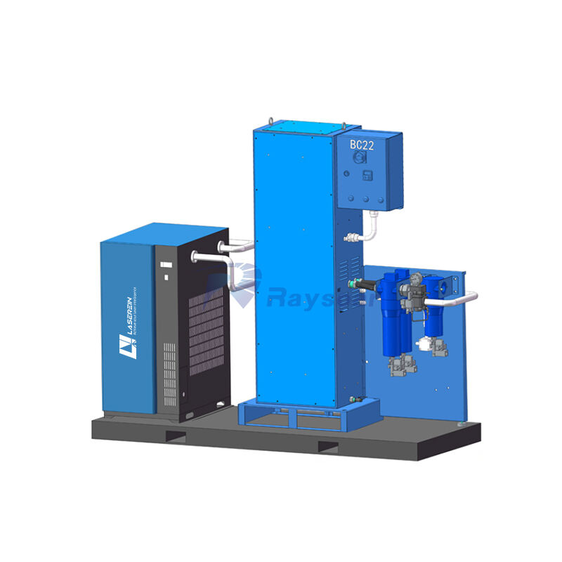 System Generowania Czystego Gazu do Cięcia - Oczyszczacz Oleju i Wody