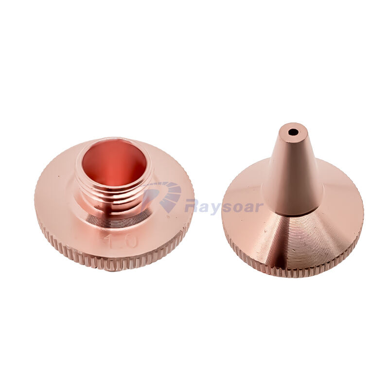 نازل برش لیزری تک لایه Raysoar D17 H19 M8mm برای سر برش لیزر CKY Raytools Bodor Ospri