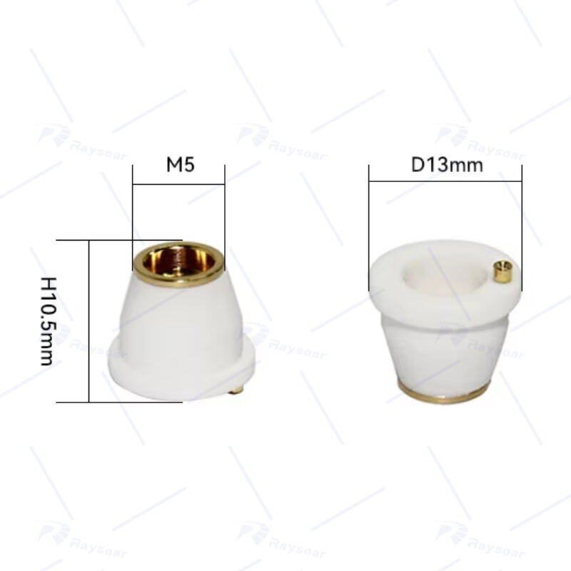 Laser Ceramic Nozzle Holder D13H10.5M5mm P0491-130-00001 For Bystronic