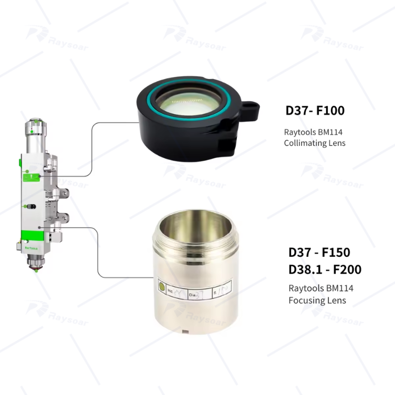 Laser Focusing Lens Collimating Lens Assembly For Raytools BM114 Laser Cutting Head