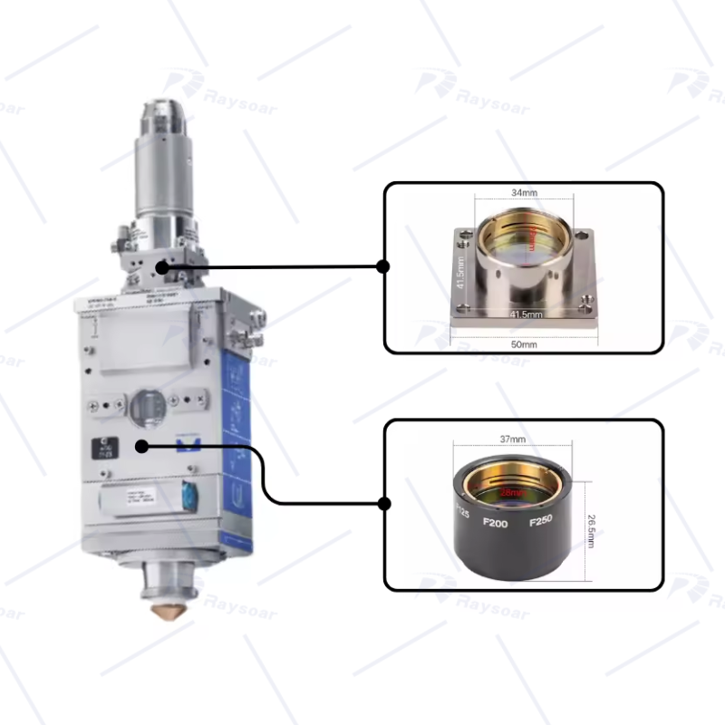 Laser Focusing Lens Collimating Lens Assembly D30 F100mm For Precitec HPSSL Laser Cutting Head