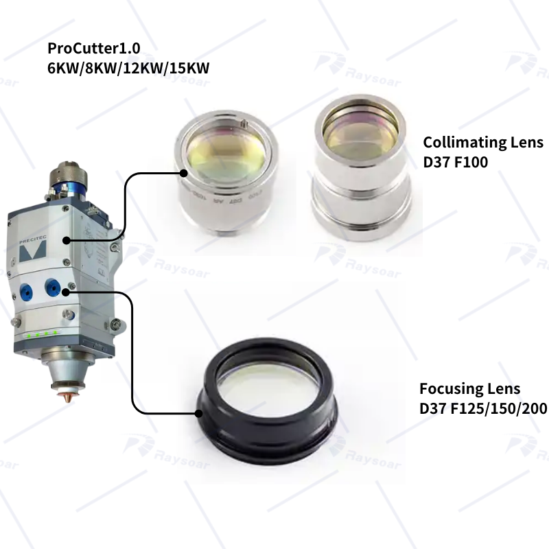 Laser Focusing Lens Collimating Lens Assembly For Precitec Procutter1.0 Laser Cutting Head