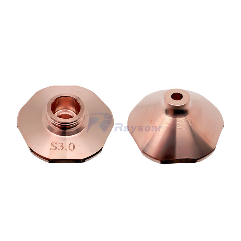 نازل لیزر برش تک‌لایه Raysoar D28 H15 M11mm برای سر برش لیزر Han‘s