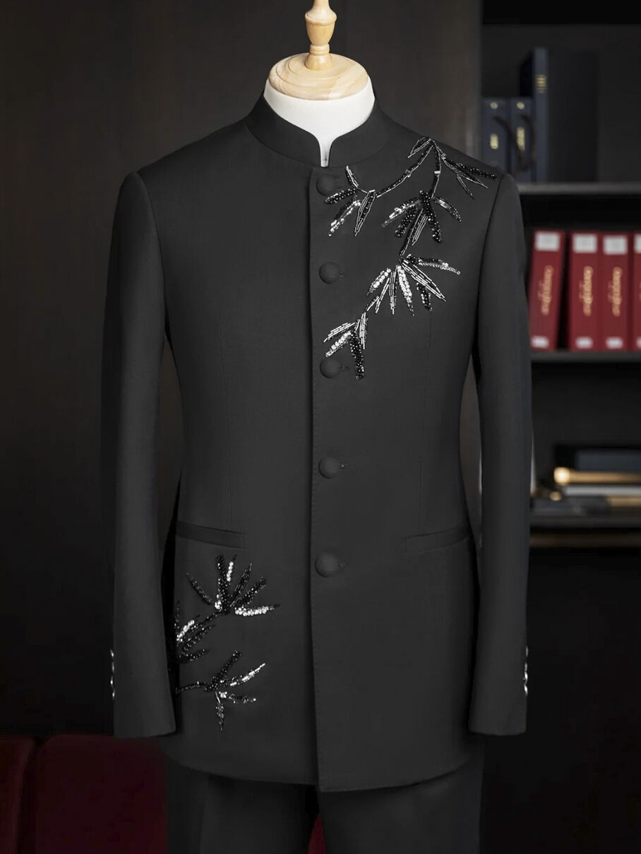 Pourquoi les costumes pour hommes à col chinois gagnent-ils en popularité dans la tenue vestimentaire formelle ?
