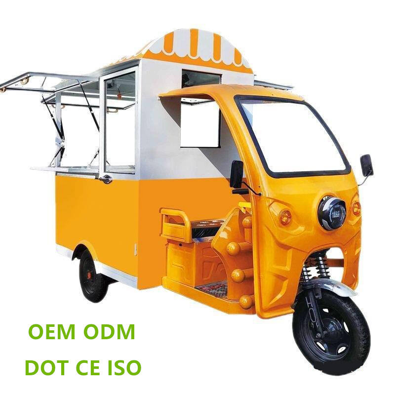 12 ft Fully Equipped Ice Cream Taco Food Truck Meal Delivery Carts For Sale