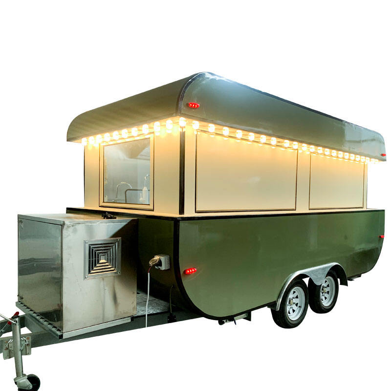 Customized Street Food Boat Trailer Fully Euipped Mobile Fast Food Trailer Builder From China