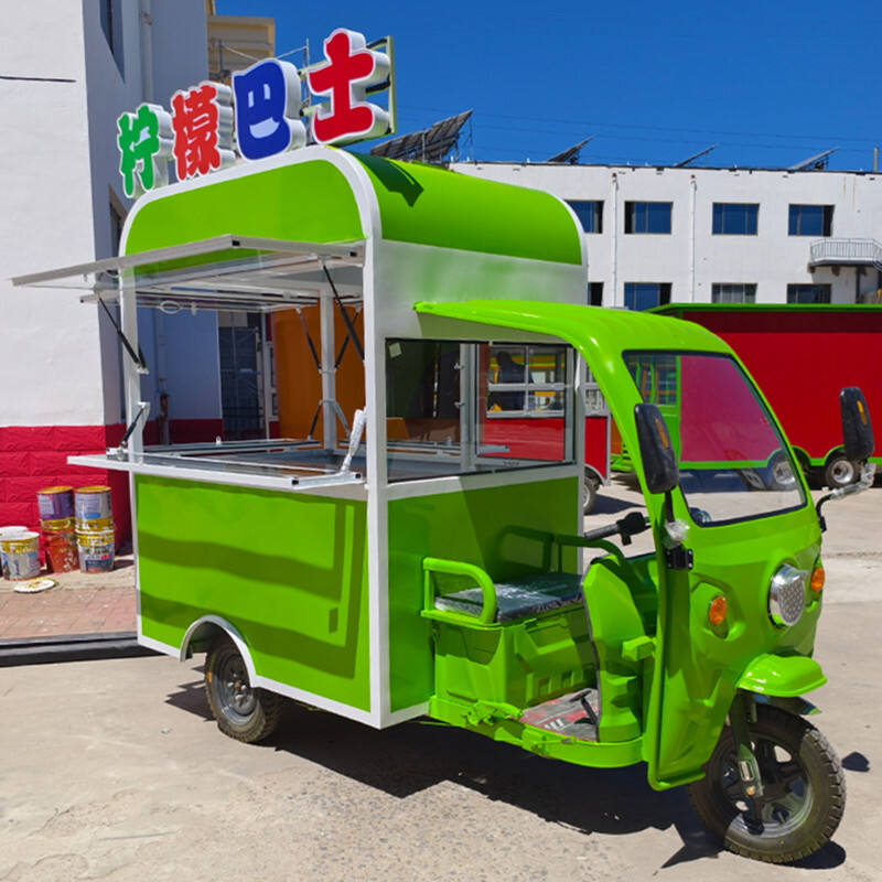 Camiones y remolques de comida de tacos mexicanos de 12 pies completamente equipados Carros de helado