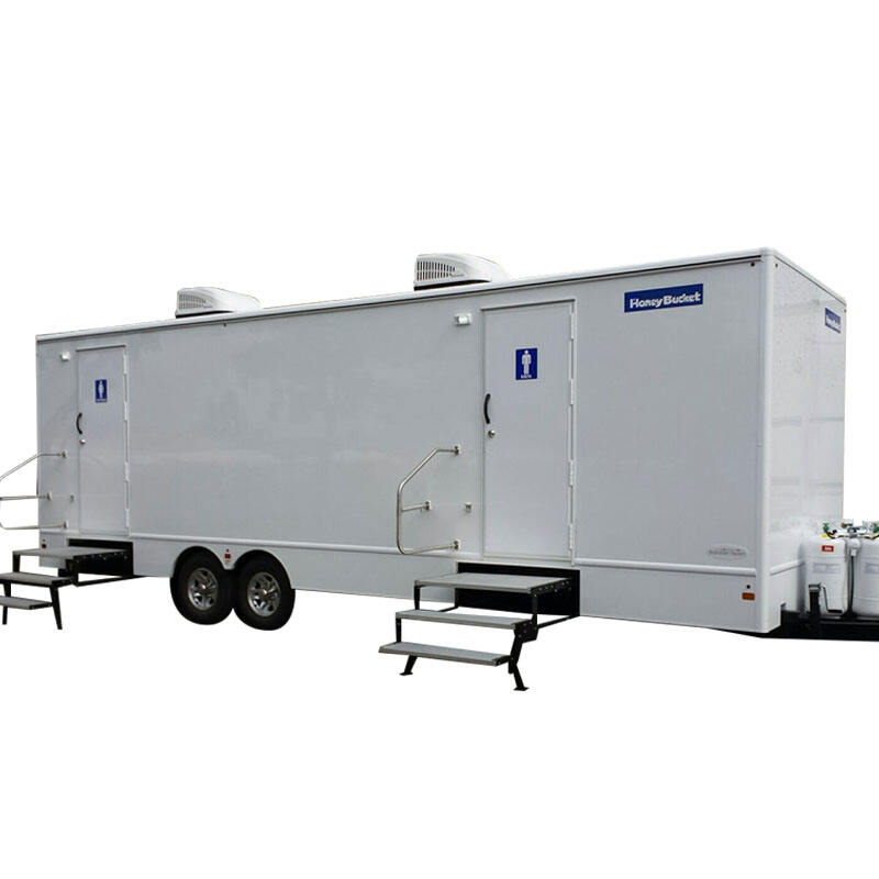 Commercial Mobile Luxury Portable Restrooms Porta Potty Trailer For Sale 