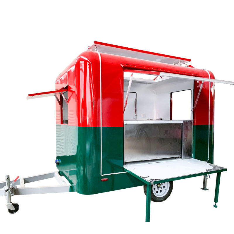 Mini Airstream Fast Food Trailer de 13 pés Airstream Food Truck móvel para venda Fabricantes