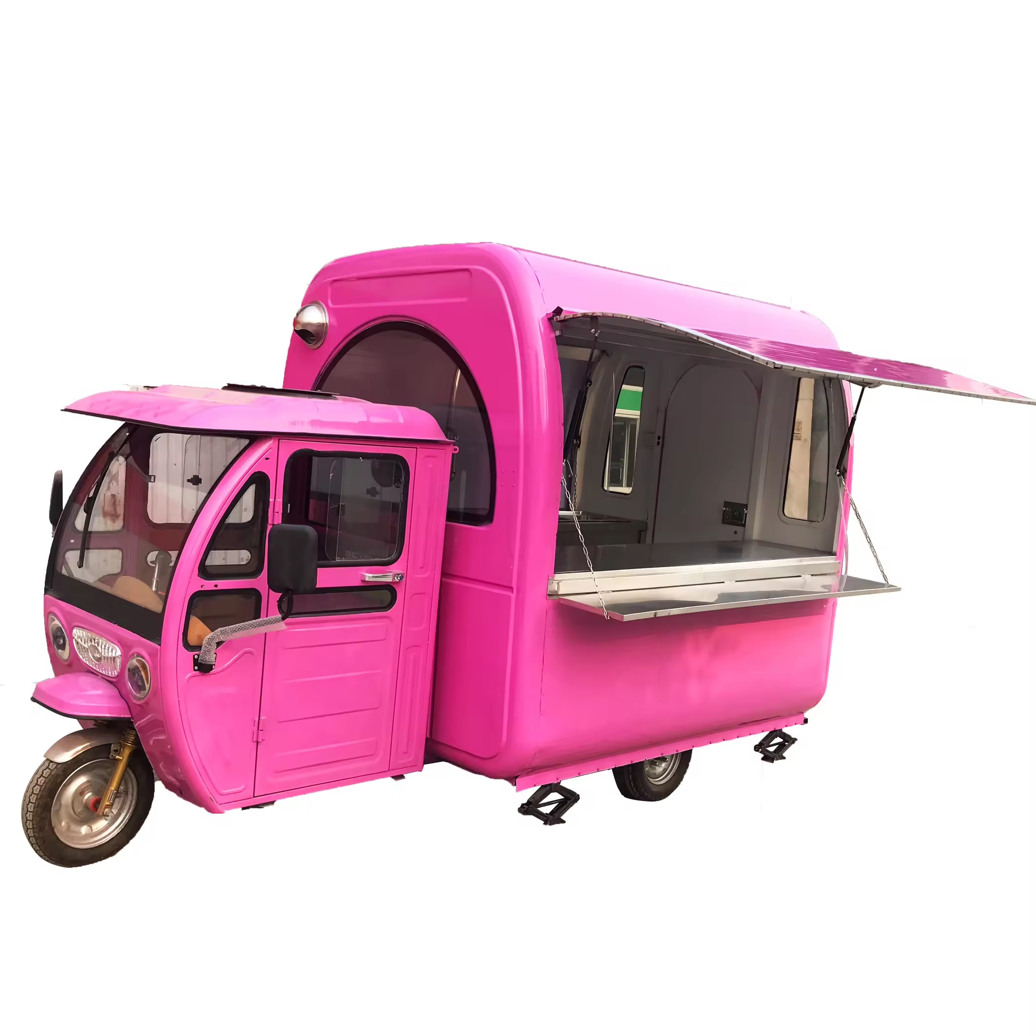 Customized Food Truck Tricycle Street Motor Food Cart Mobile 3 wheels food carts