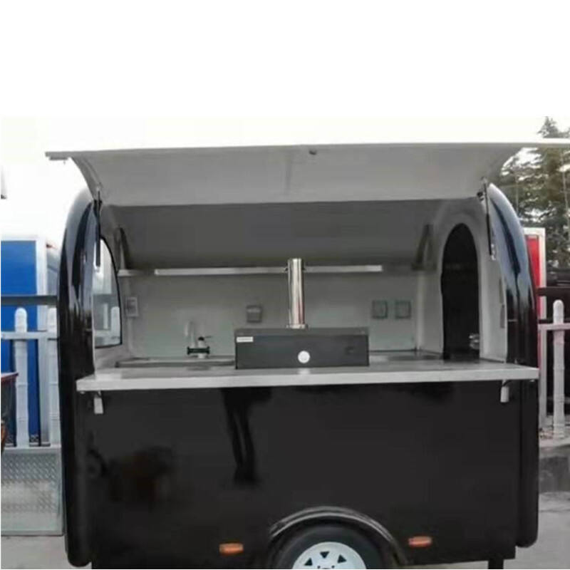 Cheap Sweety Seasoned Small Black Food Trailer And Catering Builders In China 