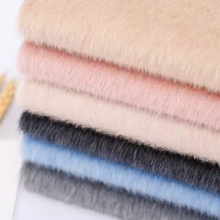 Novo Design 87 Lã 8 Alpaca 5 Chinlon Tecido de Lã de Um Lado Suave para Sobretudo