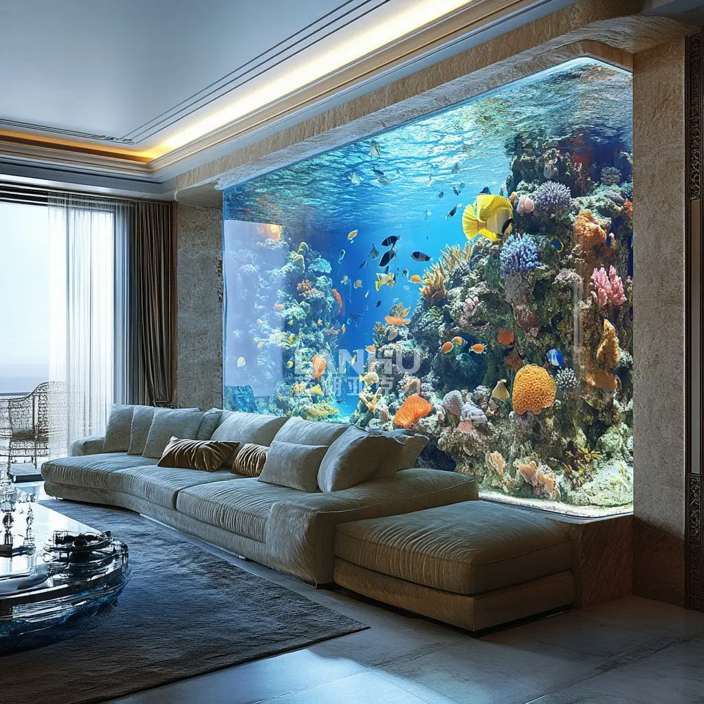 Are large acrylic aquariums only suitable for commercial use? Are they also not suitable for home use?