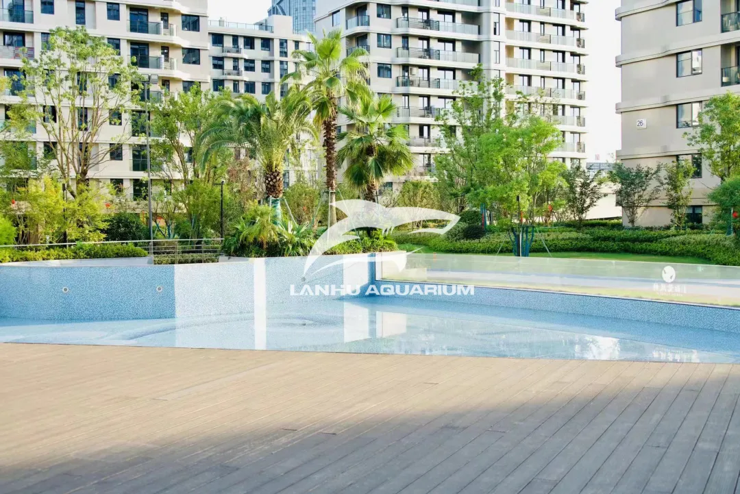 [Lanhu Aquarium Engineering Project]Æstetisk Transcendens - Den uendelige akryl swimmingpool Bailu Fenglin i Jinchang, Shaoxing, er færdiggjort.