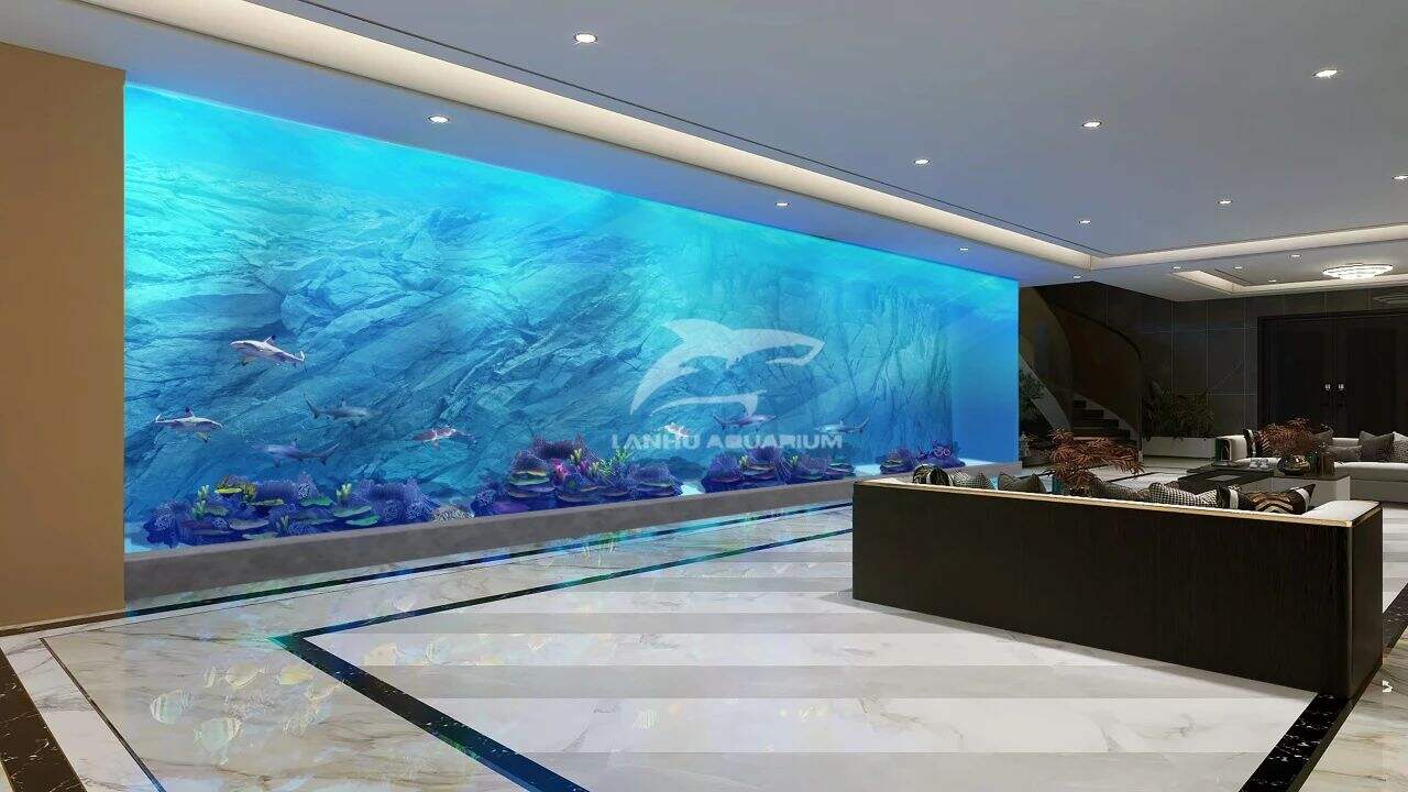 [Projekt inžinierstva akvária Shanghai Lanhu] Symbióza oceánu a vesmíru, 15-metrový superdlhý nádrž na morské živočíchy v Mangrove Bay v Šen-čene, inovatívny projekt.