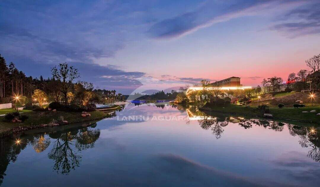 [Shanghai Lanhu Aquarium Engineering Project] Embracing Nature — Completion of the Yuanye Mountain Villa Countryside Acrylic Aquarium in Fuzhou, Jiangxi