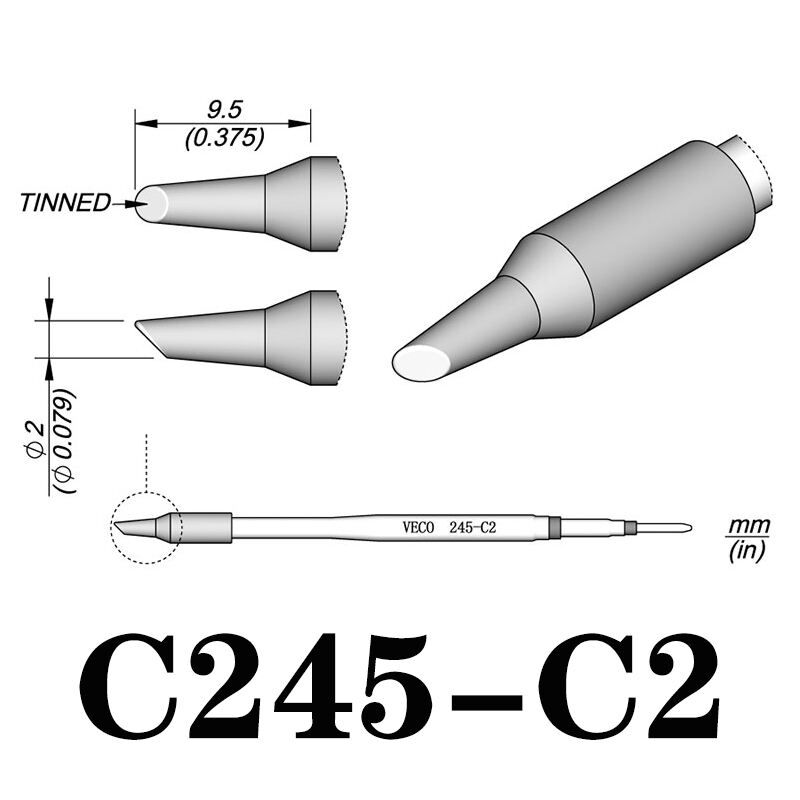 C245 Series Advanced Soldering Tip C245 Series - Precision-Crafted