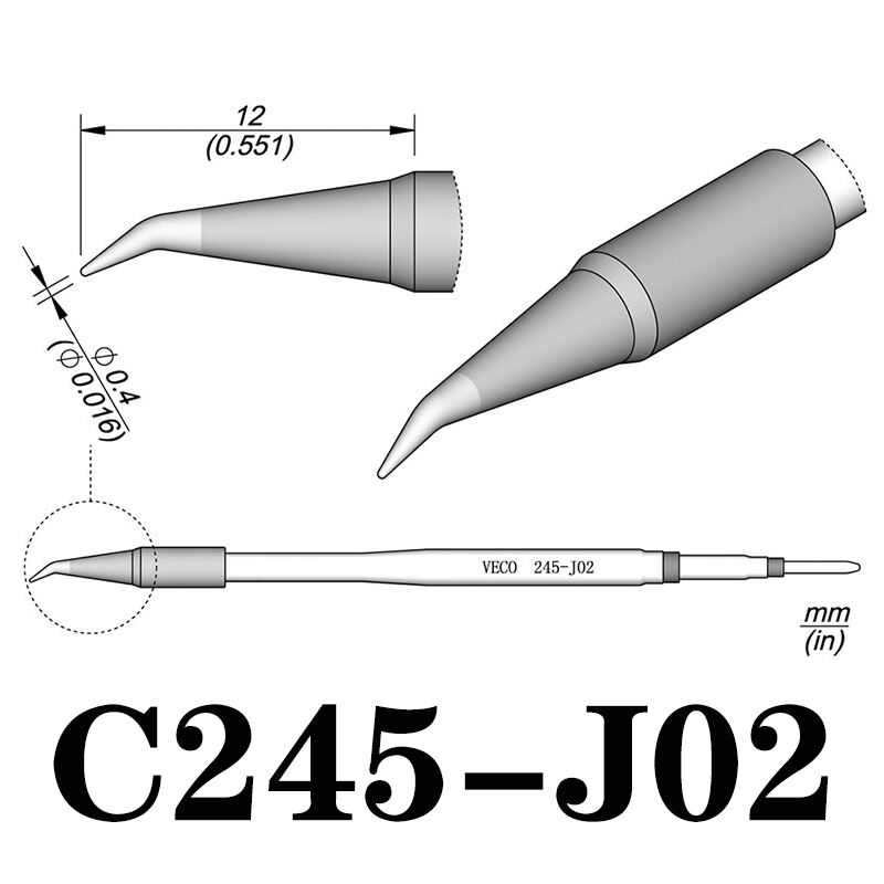 C245 Series Ultimate Performance Soldering Tip C245 Series