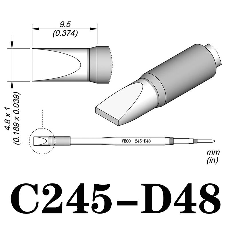 C245 Series Elite-Tier Soldering Tip C245 Series - Exceeding Expectations in Soldering Accuracy & Efficiency