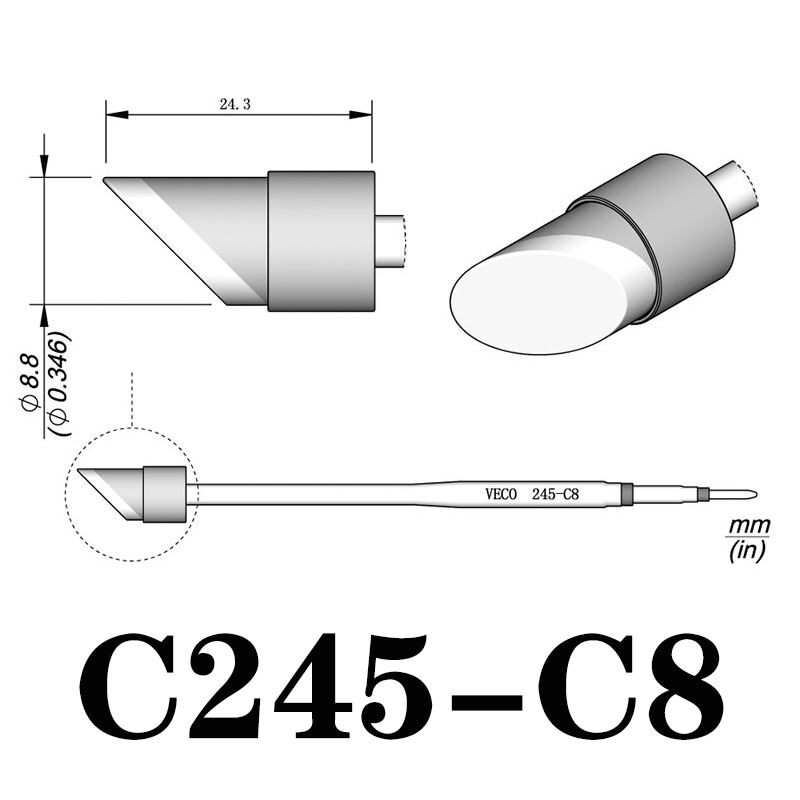 C245 Series Premium Quality Soldering Tip C245 Series