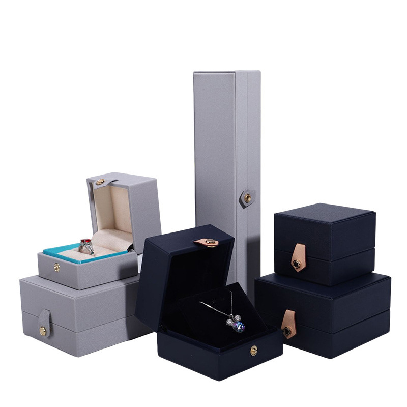 Wholesale PU Leather Jewelry Box Set with Button JB-PU17