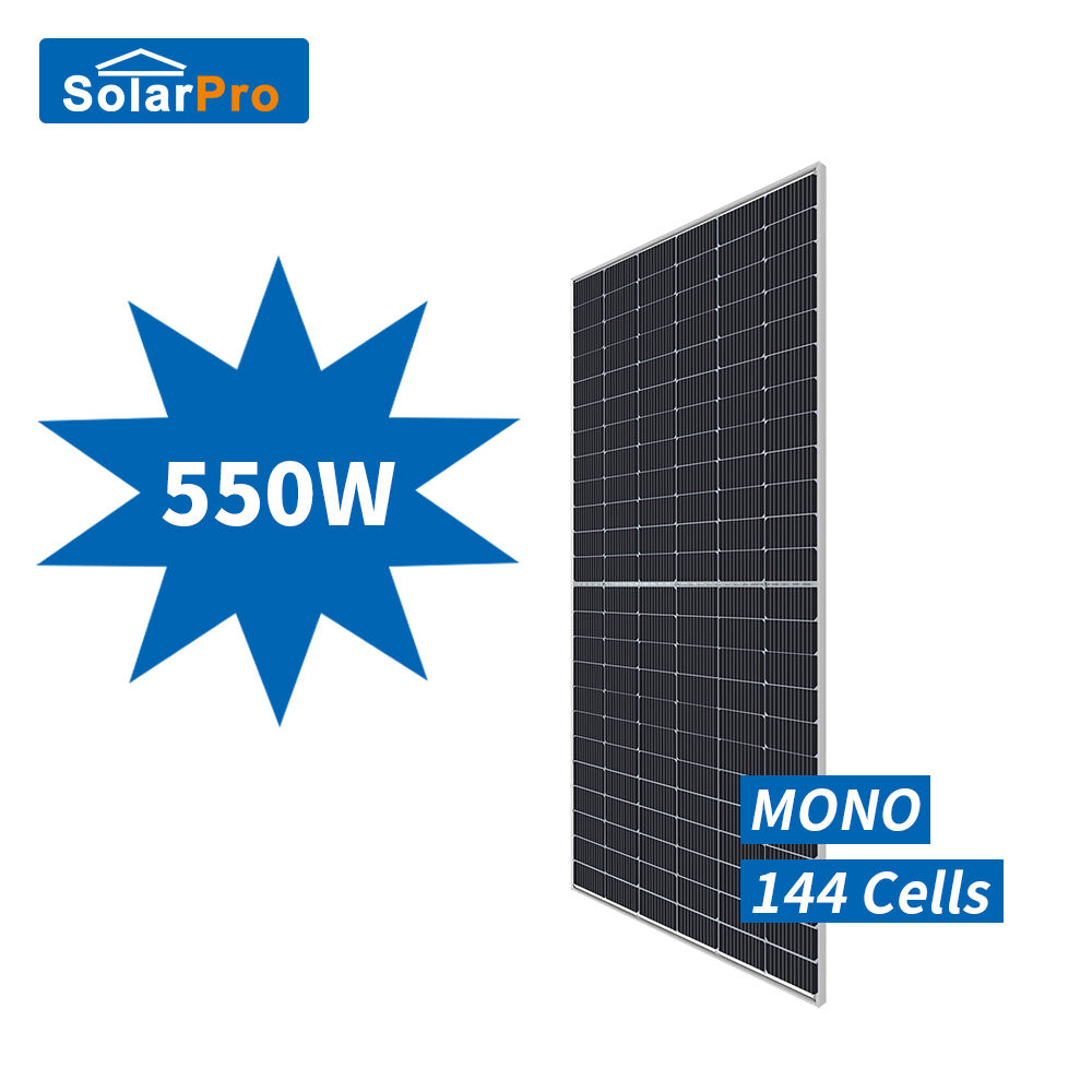 Half-cell 550W solar panel Mono type