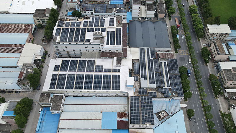 Food company 910kW solar plant/industrial solar system supplier