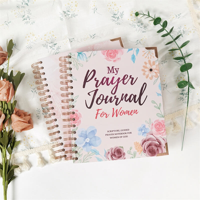 Custom spiral hardcover prayer journal for women