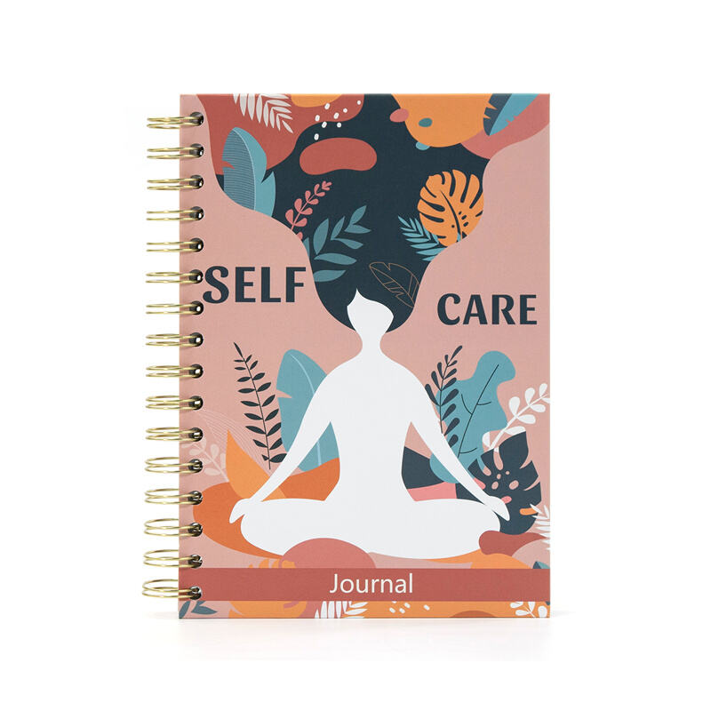 Custom a5 spiral undated daily self care journal