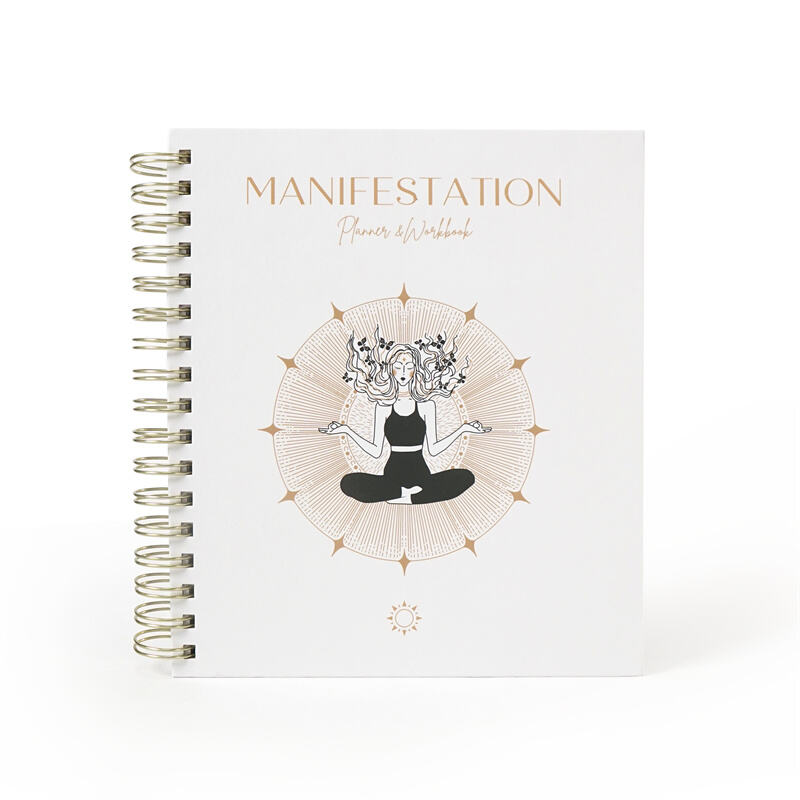 Custom spiral manifestation planner self care journal