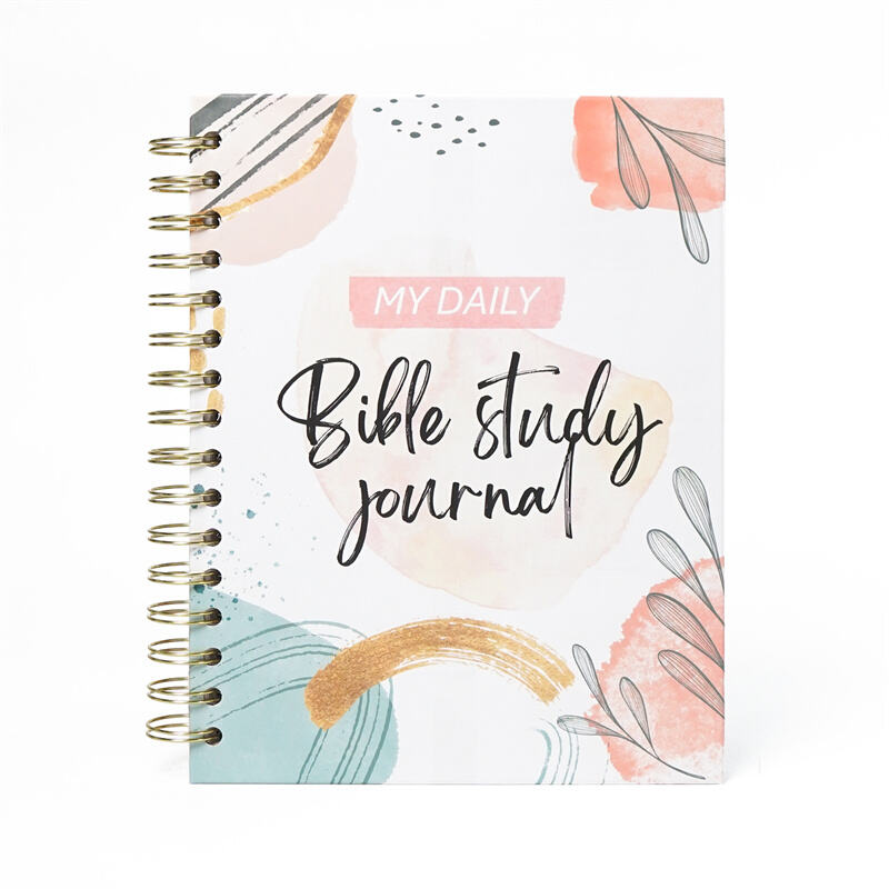 Custom spiral daily bible study journal workbook