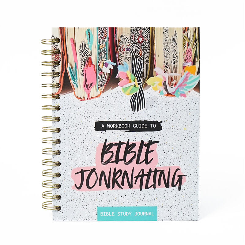 Custom spiral bible study journal guide workbook