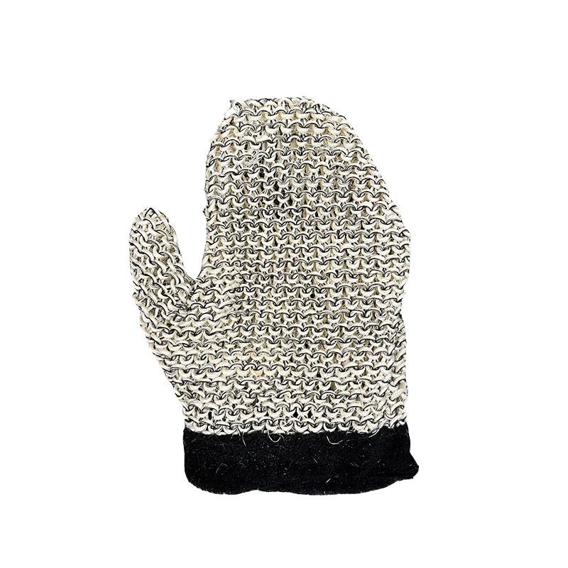 Gants de bain en sisal noir