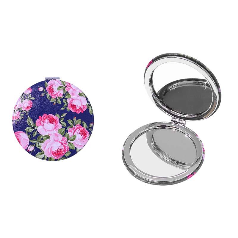 Chinese Rose Series Round Compact Mirror