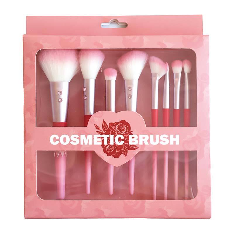 8 Pcs White Marble Professional Makeup Brushes Set