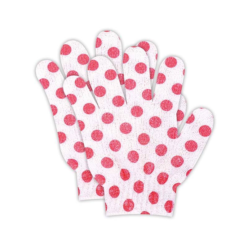 Gants de bain en nylon à motifs tendance