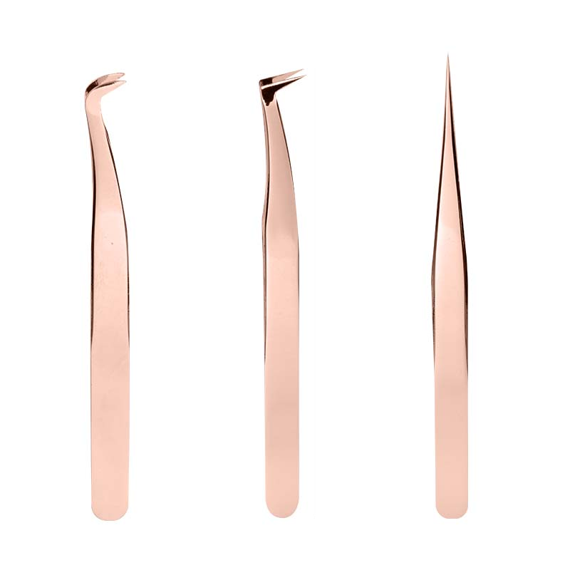 Rose Golden Color Professional Eyebrow Tweezer