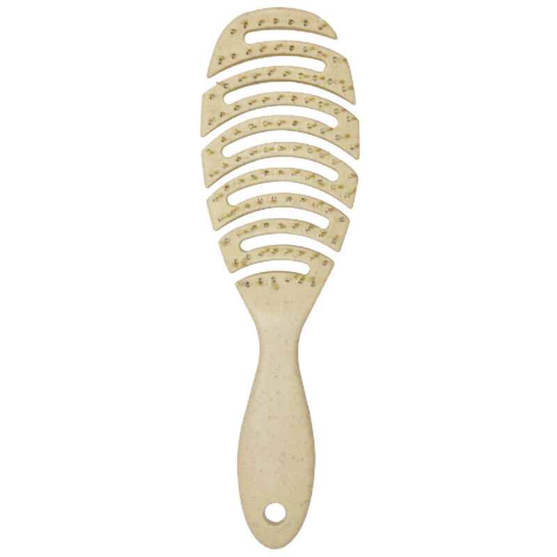 Wheat Straw Natural Color Hollow Hair Brush