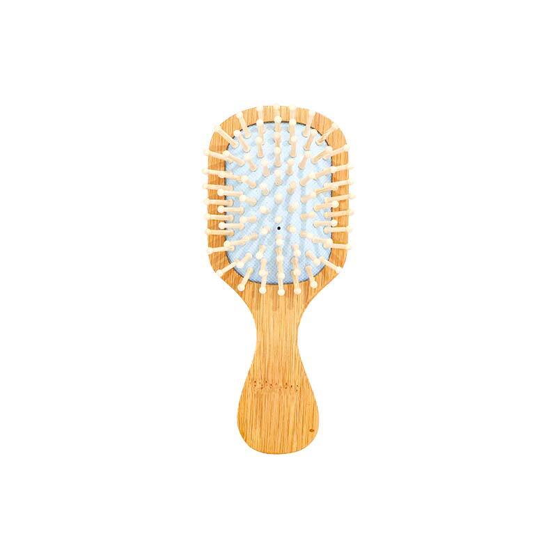 MINI brosse à cheveux à air avec manche en bois