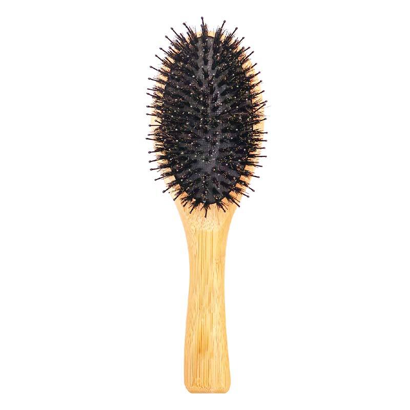 Wooden Boar Mane Oval Hair Brush