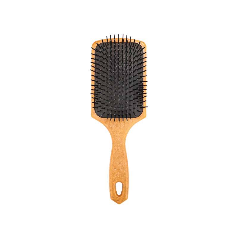 Brosse à cheveux à air avec manche en bois