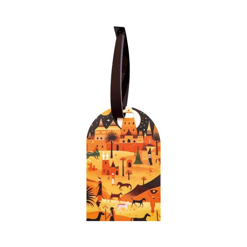 Travel Series Orange Desert Luggage Tag