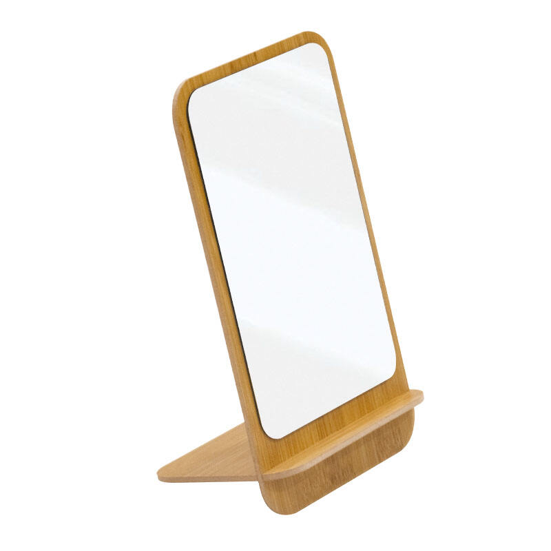 Patchwork Wooden Square Table Mirror