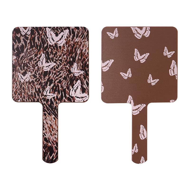 Leopard Series Square Handheld Mirror