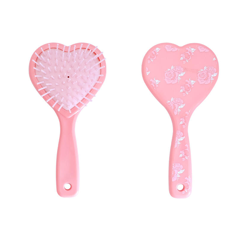 Cepillo de aire para el cabello con forma de corazón para el día de San Valentín